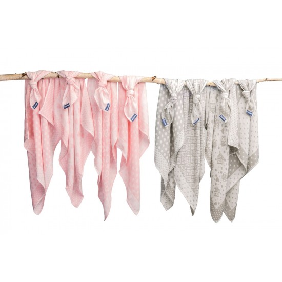 Scutec bumbac/bambus Sensillo 75x65 cm Pink Hearts