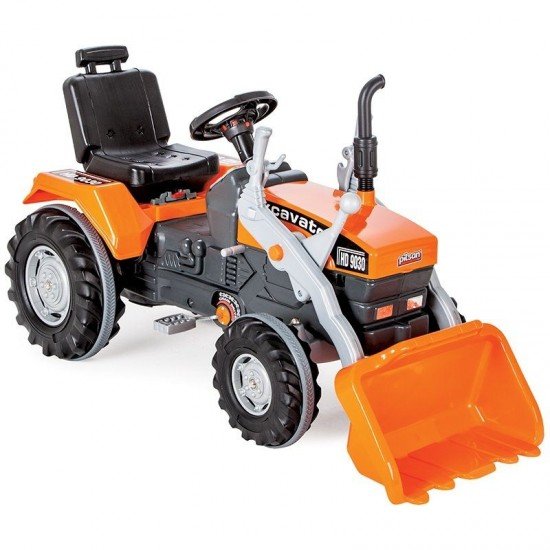 Tractor cu pedale si cupa Pilsan Super Portocaliu