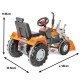 Tractor cu pedale si cupa Pilsan Super Portocaliu