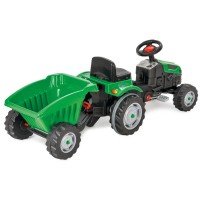 Tractor copii cu pedale si remorca Pilsan Active Verde