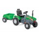 Tractor cu pedale si remorca Pilsan Super Verde