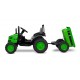 Tractor electric cu remorca si telecomanda Toyz Hector Verde 12V