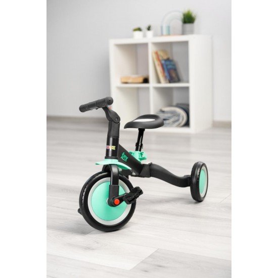 Tricicleta copii 2 in 1 Toyz Fox Turcoaz