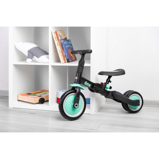Tricicleta copii 2 in 1 Toyz Fox Turcoaz