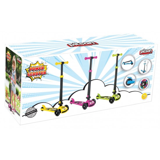 Trotineta pentru copii Pilsan Power Scooter Roz