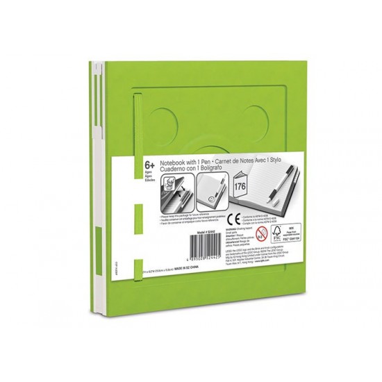 Agenda cu pix LEGO - Lime 52442