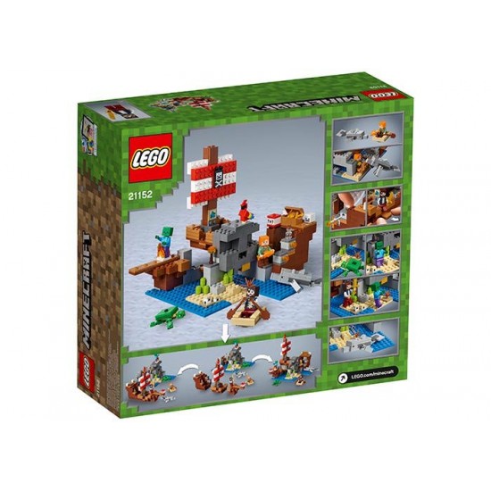 LEGO Minecraft - Aventura corabiei de pirati 21152