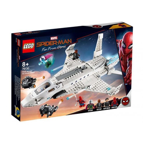 LEGO Marvel Super Heroes - Avionul Stark si atacul dronelor 76130
