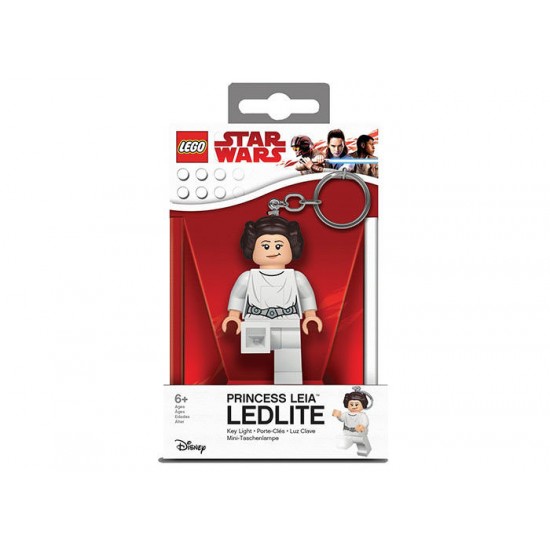 Breloc cu lanterna LEGO Star Wars Printesa Leia (LGL-KE109)