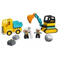 LEGO Duplo = Camion si excavator pe senile 10931