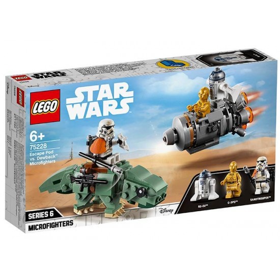LEGO Star Wars - Capsula de salvare contra Dewback Microfighter 75228