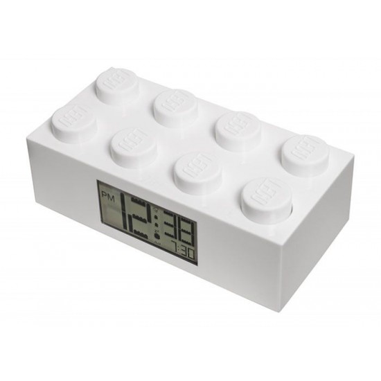 Ceas desteptator LEGO caramida alba 7001026