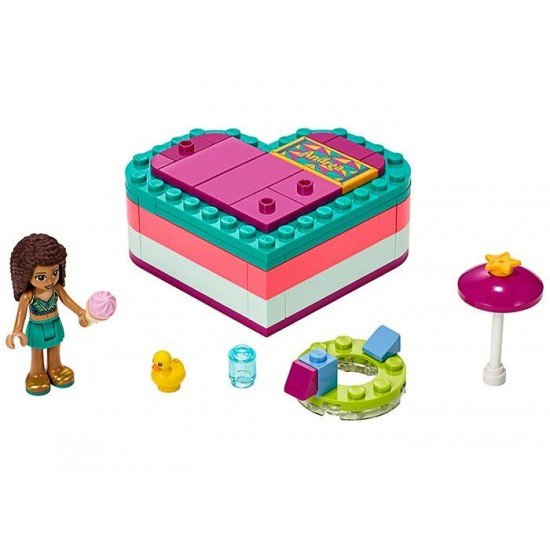 LEGO Friends - Cutia de vara in forma de inima a Andreei 41384