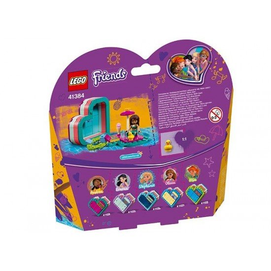 LEGO Friends - Cutia de vara in forma de inima a Andreei 41384