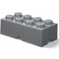 Cutie depozitare LEGO 2x4 gri inchis 40041754