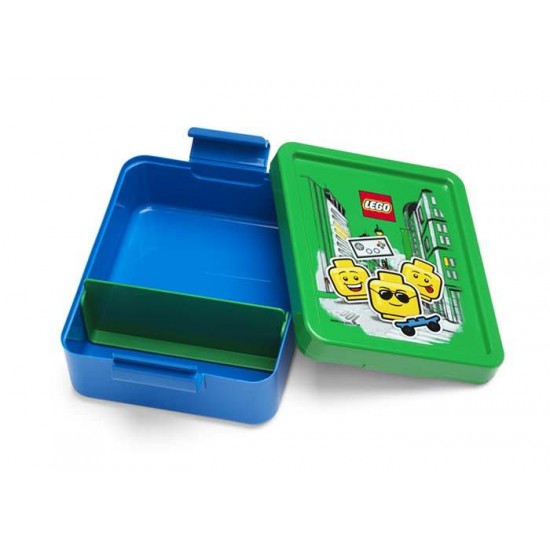 Cutie pentru sandwich LEGO Iconic albastru-verde 40521724