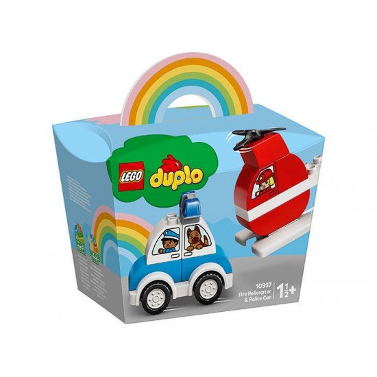 LEGO Duplo - Elicopter de pompieri si masina de politie 10957
