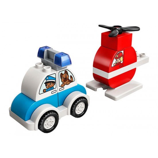 LEGO Duplo - Elicopter de pompieri si masina de politie 10957