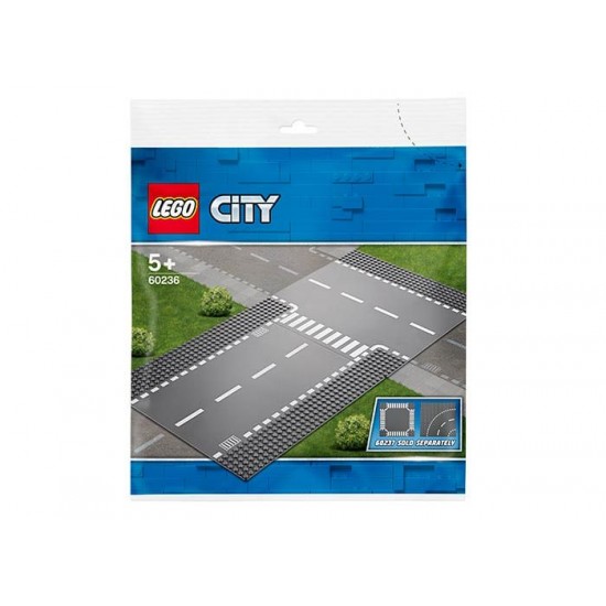LEGO City - Intersectie dreapta si in T 60236