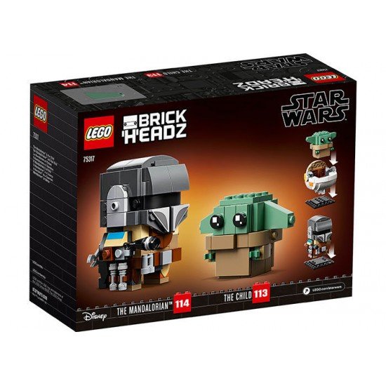 LEGO Brick Headz - Mandalorian si Copilul 75317