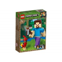 LEGO Minecraft - Minecraft Steve BigFig cu papagal 21148
