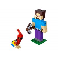 LEGO Minecraft - Minecraft Steve BigFig cu papagal 21148