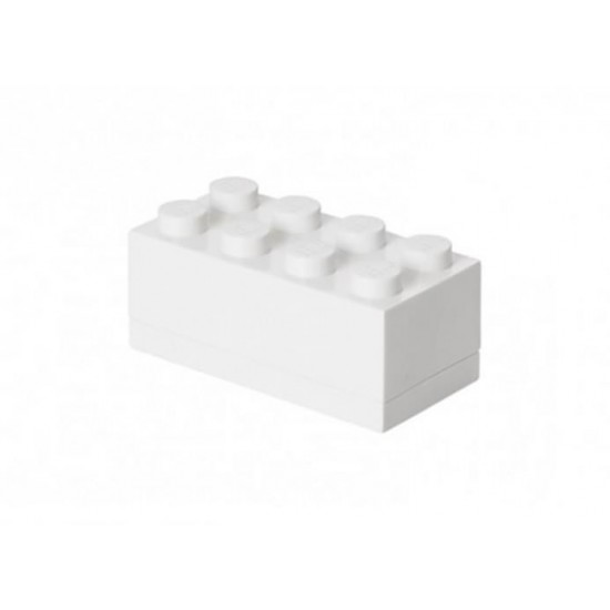 Mini cutie depozitare LEGO 2x4 alb