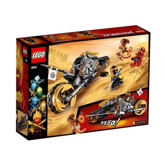 LEGO Ninjago - Motocicleta de teren a lui Cole 70672