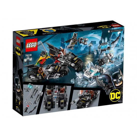 LEGO DC Super Heroes - Mr. Freeze in batalia pe batcycle 76118