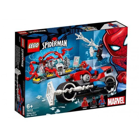 LEGO Marvel Super Heroes - Salvarea cu motocicleta a lui Spider-Man 76113