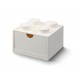 Sertar de birou LEGO 2x2 alb