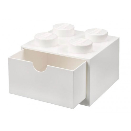 Sertar de birou LEGO 2x2 alb