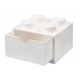 Sertar de birou LEGO 2x2 alb