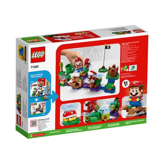 LEGO Super Mario - Set de extindere Provocare cu plante Piranha 71382