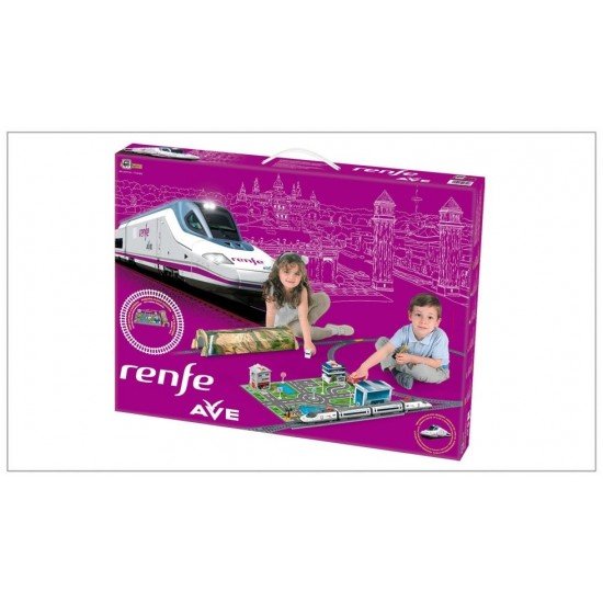 Trenulet electric High Speed RENFE cu statie, tunel si oras