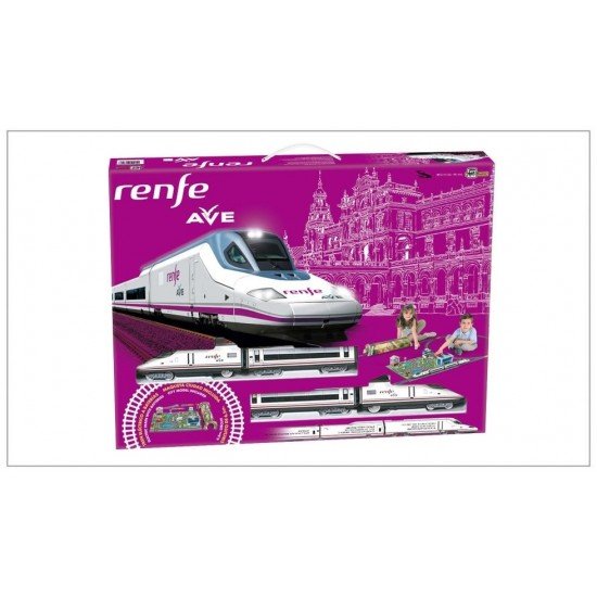 Trenulet electric High Speed RENFE cu statie, tunel si oras