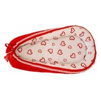 Baby Nest MyKids Hearts-Red White