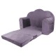 Canapea extensibila pentru copii catifea Klups Mov V112