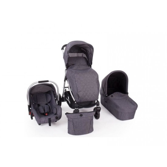 Carucior 3 in 1 Trinity Grey Melange