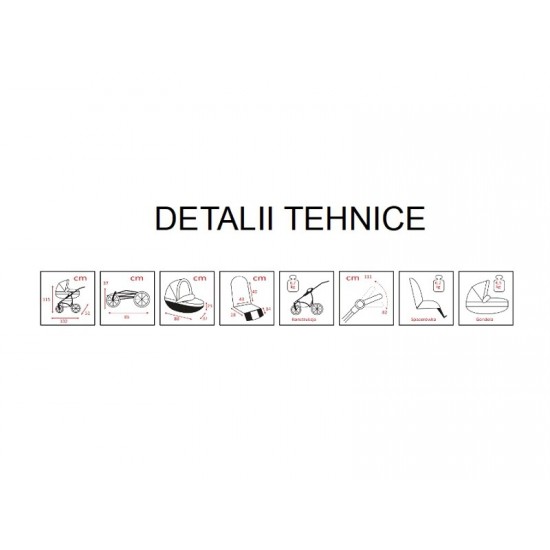 Carucior copii 3 in 1 MyKids Basic Soft Antracite Gel