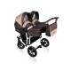 Carucior pentru gemeni 3 in 1 MyKids Twin Prim Tp12 - Brown - Beige