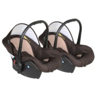 Carucior pentru gemeni 3 in 1 MyKids Twin Prim Tp12 - Brown - Beige