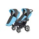 Carucior pentru gemeni MyKids Twinni Blue 3 In 1