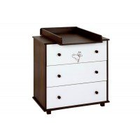 Comoda copii de infasat Klups Safari Giraffe Wenge