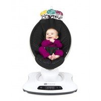 Fotoliu Balansoar Bebelusi 4MOMS MamaRoo 4.0 Classic Negru