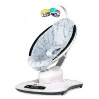 Fotoliu Balansoar Bebelusi 4MOMS MamaRoo 4.0 Plush Silver