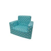 Fotoliu din burete pentru copii MyKids Stelute Turquoise