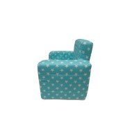 Fotoliu din burete pentru copii MyKids Stelute Turquoise