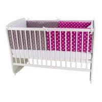 Lenjerie MyKids Colorful Stars Pink 9 Piese 120x60 cm