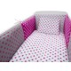 Lenjerie MyKids Colorful Stars Pink 9 Piese 120x60 cm